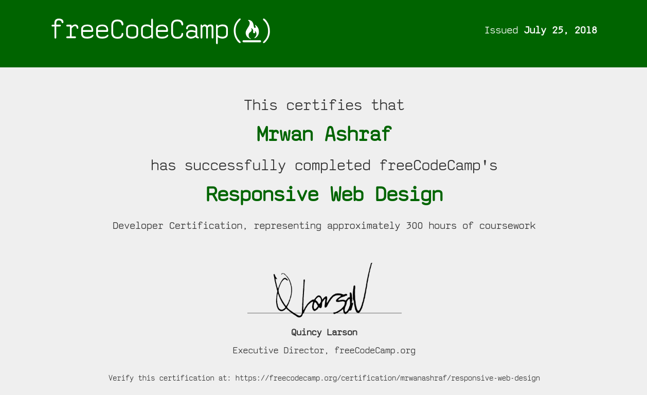 responsive web design certificate